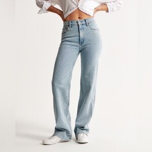 Abercrombie & Fitch Light Blue Straight Leg Jeans